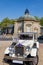 White Retro Style Rolls Royce Wedding Car.