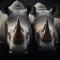 White rhinoceros portrait