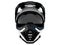White rider helmet for race with black or white accesories on a white background 3d rendering