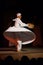 White Robe Whirling Dervish Sufi Dance Cairo