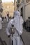 White-robed hooded penitent,  Good Friday procession, Naxxar, Malta