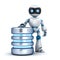 White robot and database