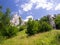 White rock from limestone in Palava, South Moravia, Czech republic