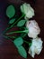 White roses symbolize sincerity.