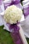 White roses wedding bouquet