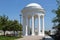 White rotunda against the blue sky.