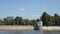 White rotunda on Moskva river embankment