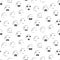 White round smile emoji seamless pattern. Emoticon icon flat style vector.