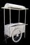 White rustic cart selling made of wood