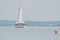 White Sailboat on Lake Balaton