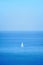 White sailboats on the sea