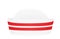 White sailor hat red stripes