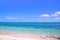 White sand beach with amazingly clear water, Heron Island Australia