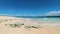 White sand beach in Surigao del Sur, Philippines.