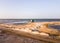 The white sand dunes on a beach off the coast of Dhanushkodi