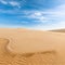 White sand dunes on sunrise, Vietnam