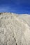 White sand mound quarry like moon landscape