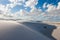 White Sands desert national monument sand dune shaps at Tularosa Basin New Mexico, USA