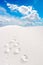 White Sands and footprints
