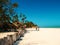 The white sands of Uroa Beach, Uroa Bay, Zanzibar, Tanzania