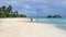 White sandy beach in Maldives Island, Pacific Ocean, Asia