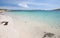 White sandy beach in Summer, England