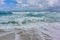 White sandy beach of Varadero. Magnificent coast of the Atlantic ocean. Cuba.