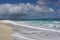 White sandy beach of Varadero. Magnificent coast of the Atlantic ocean. Cuba.