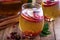 White sangria with apple cider