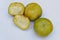 White Sapote Fruits, Whole And Halves