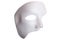 White Scary Halloween mask isolated