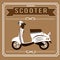 White scooter fashionable barber