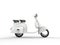 White scooter - side view