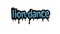 White screen animation video written LION DANCE