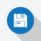 White SD, Memory card icon in blue circle.