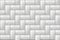 White seamless subway herringbone tile pattern. Brick background