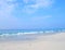 White Seashore, Blue Open Sky & Waves in Infinite Ocean - Radhanagar Beach, Havelock Island, Andaman & Nicobar Islands, India