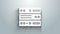 White Server, Data, Web Hosting icon isolated on grey background. 4K Video motion graphic animation