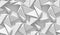 White shaded abstract geometric pattern. Origami paper style. 3D rendering background.