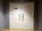 White shaft chamber door with stainless steel long handle