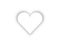 White shaped empty heart background icon symbol