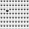 White sheep seamless pattern with one black sheep