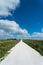 White Shell Road in Soya Hills in Hokkaido, Japan