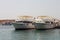 White Ships parking on The Red Sea shore
