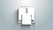 White Shirt kurta icon isolated on grey background. 4K Video motion graphic animation