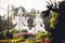 White Shiva and Parvathi statues on Kailasagiri hill in Andhra Pradesh state, Visakhapatnam, India