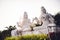 White Shiva and Parvathi statues on Kailasagiri hill in Andhra Pradesh state, Visakhapatnam, India