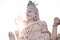 White Shiva statue on Kailasagiri hill in Andhra Pradesh state, Visakhapatnam, India
