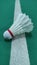 white shuttlecock for playing badminton
