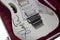 White Signed Electric Guitar